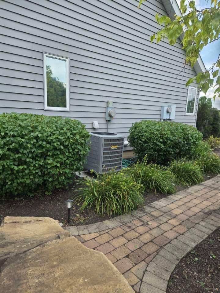 Hedge trimming and shaped foundation shrubs — Jarjus Lawn Care